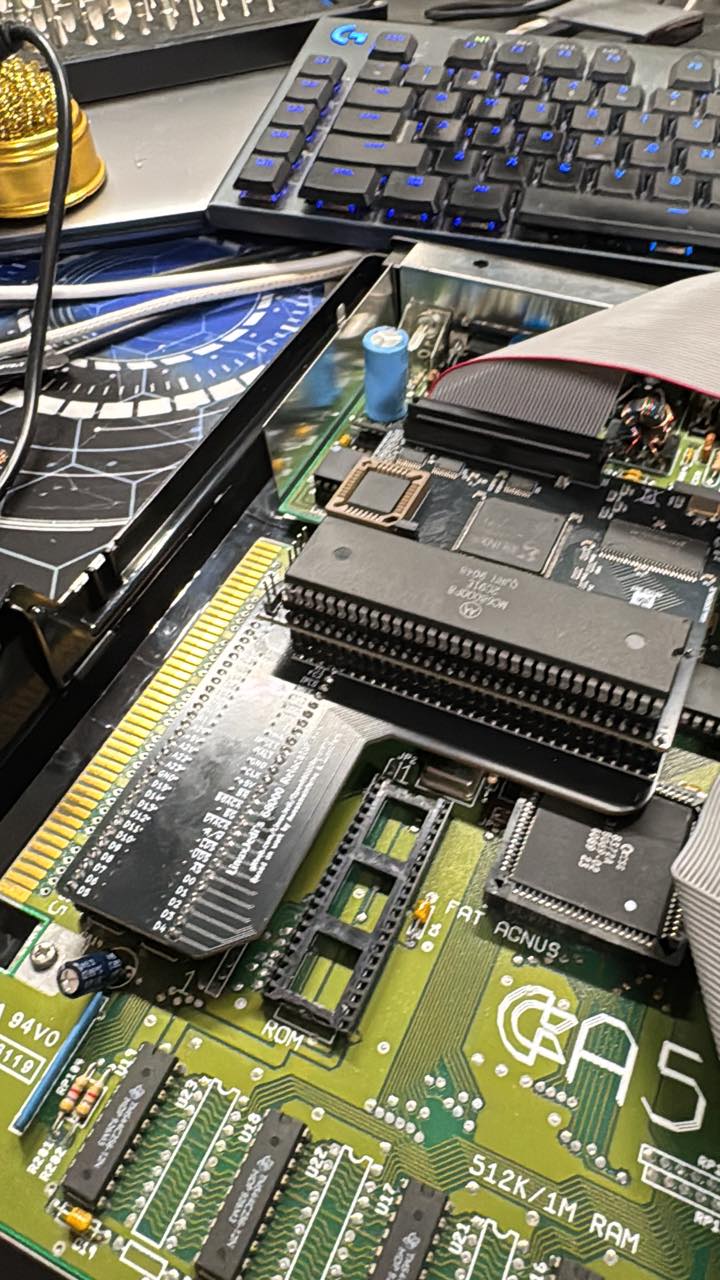 Upgrading Amiga 500 with 8MB RAM and CPU socket replacement