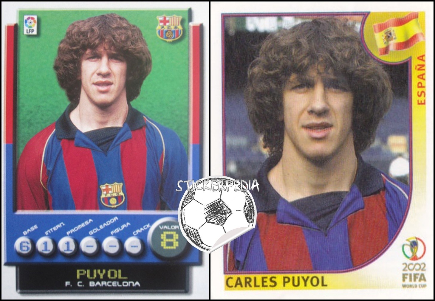 Carles Puyol Barcelona 2001/02 ⚽➡️ https://stickerpedia10 