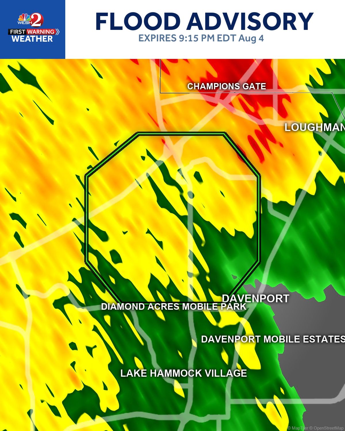 Tony - Wind gusts up to 50 mph are possible near Edgewater, Port