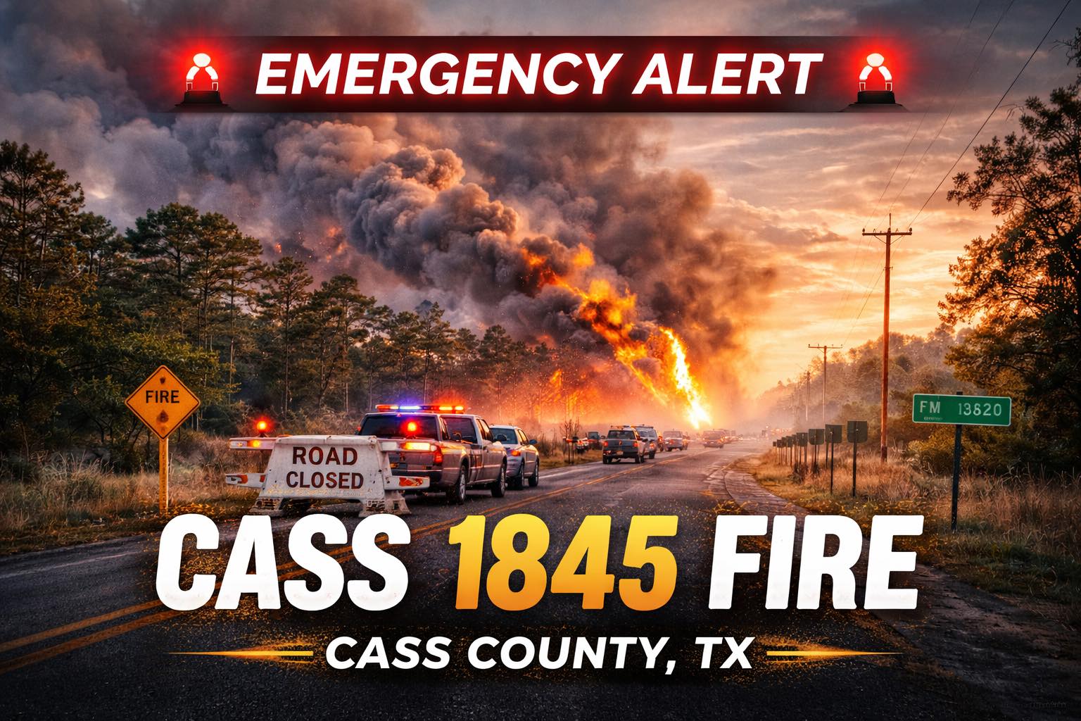 Metro - 🚨 NEW WILDFIRE – CASS COUNTY, TX 🚨 A new vegetation fire, now ...