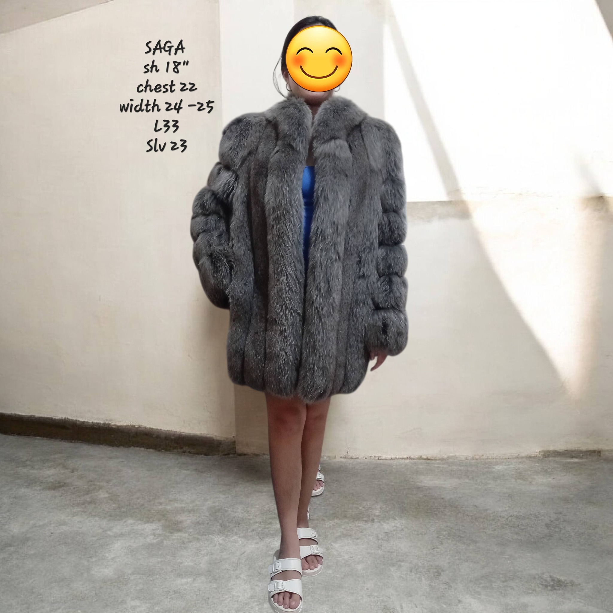 Saga Fox FUR Overcoat #sagafox SAGA sh 18