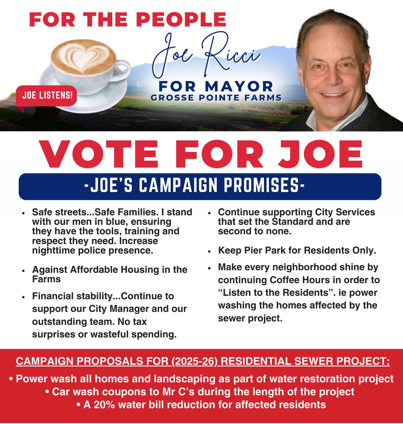 Joe Ricci Farms Mayor - Candidate