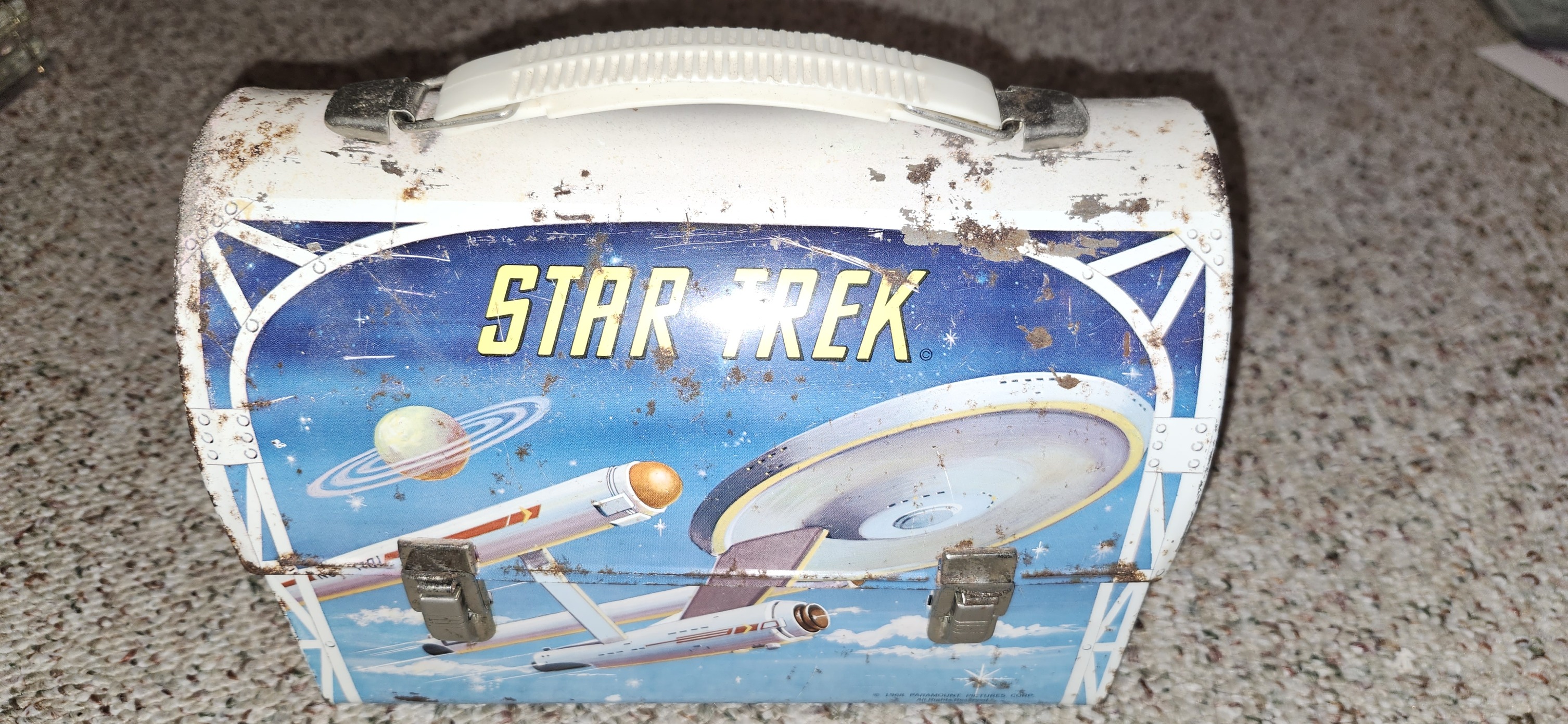 vintage metal lunch box of Battle of The Planets