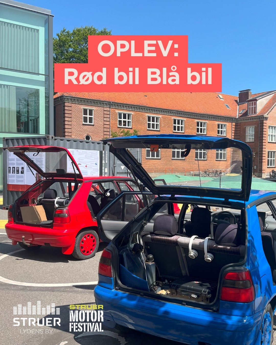 🚗 Rød Bil Blå Bil Midt i motorbrøl og... - Struer Lydens By | Facebook