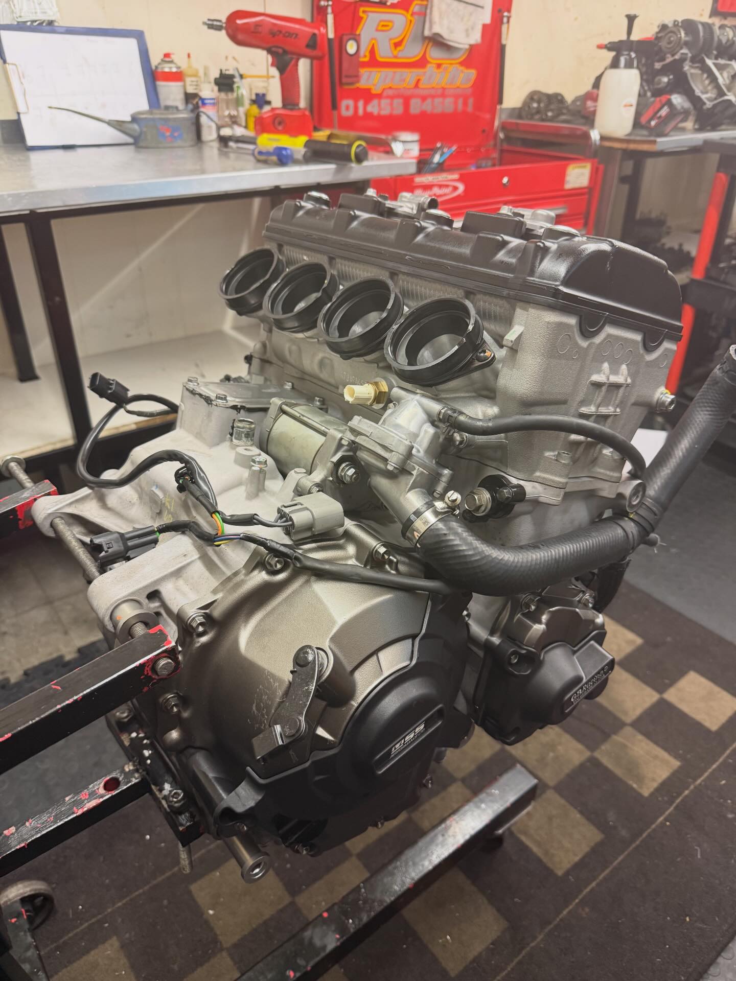 Kawasaki ZX10 engine finished off today after a full refresh and