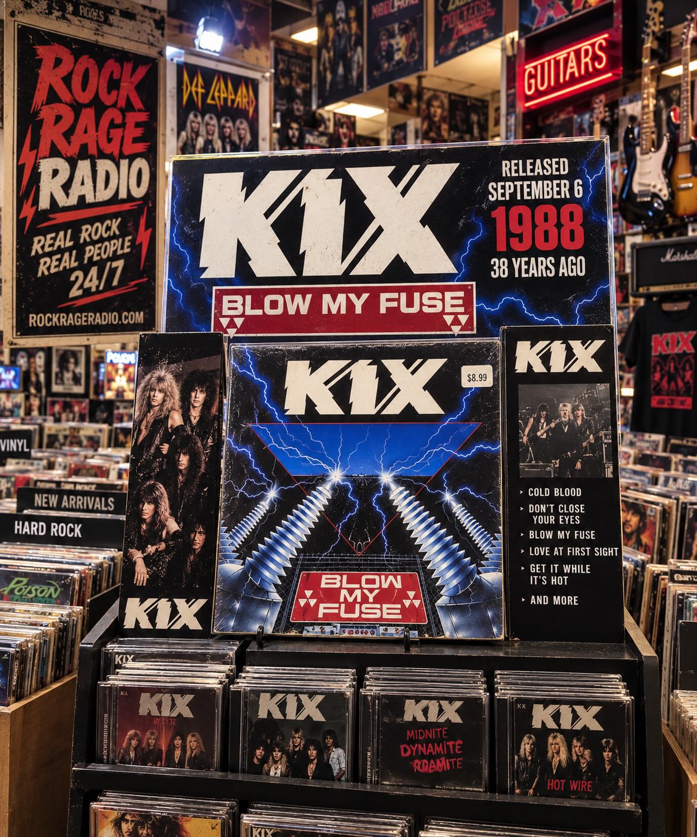 38th Anniversary KIX “Blow My Fuse” Album. Released on the 6th
