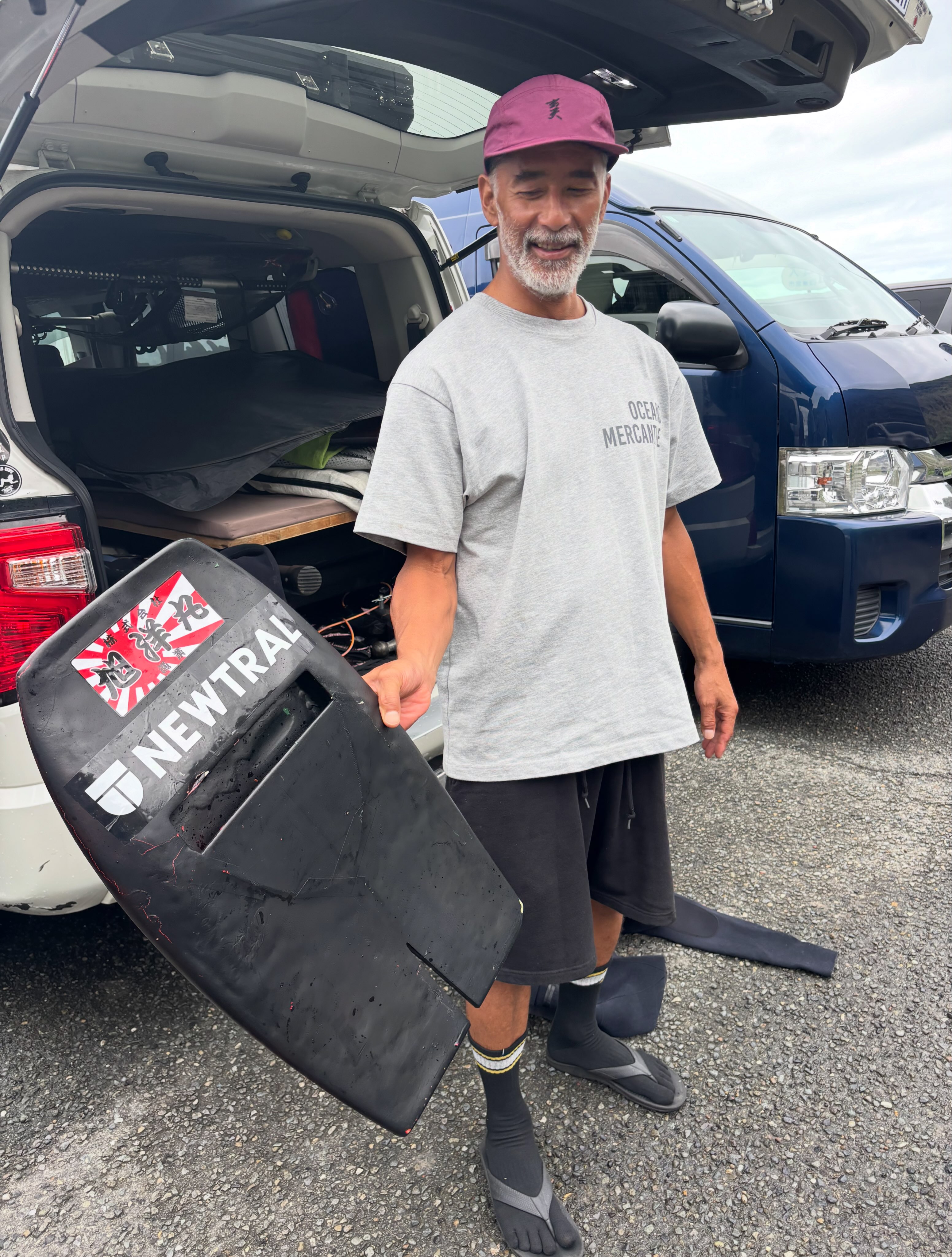 Order 眞木蔵人 knee board Bird shadow bottom 6'0