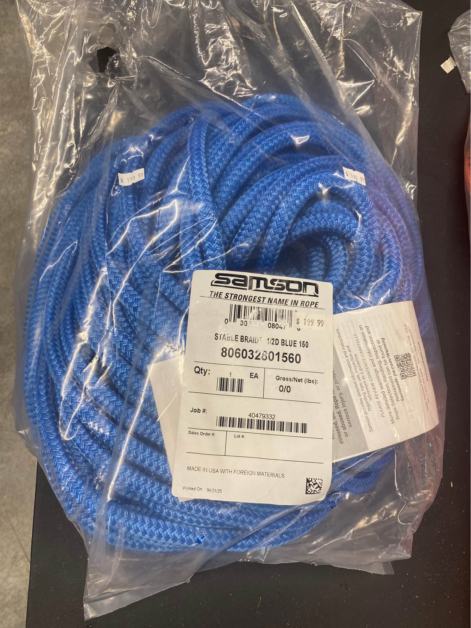 150ft / 150ft Logging Rope - Climbing Hardware - Rockville, Indiana ...