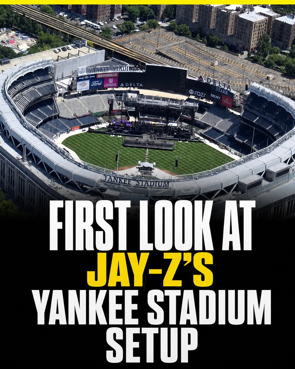 JAŸ-Z 30 Rehearsal Yankee Stadium New York, NY July 7, 2026 Photos