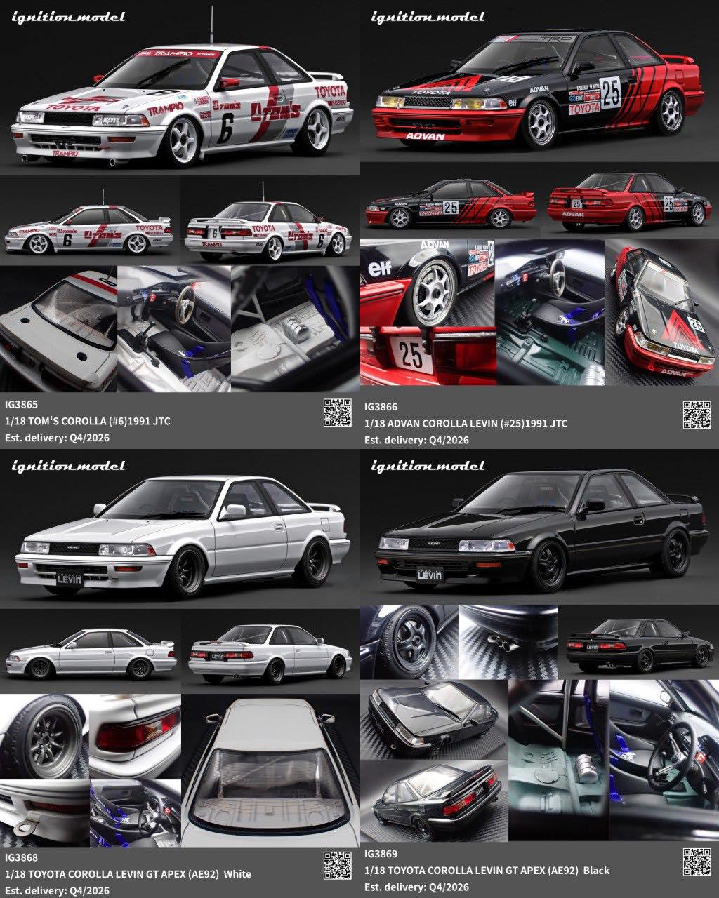 🔽PREORDER🔽 (50% Deposit) 260319=Ignition=1:18=Resin A=IG3865