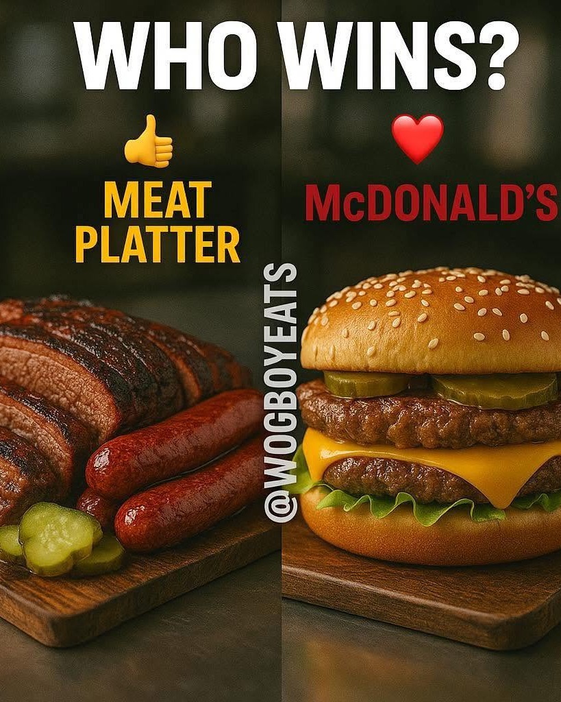 Wogboyeats - WHO WINS: 🍖 MEAT PLATTER VS 🍔 McDONALD’S 👇 Fun fact ...