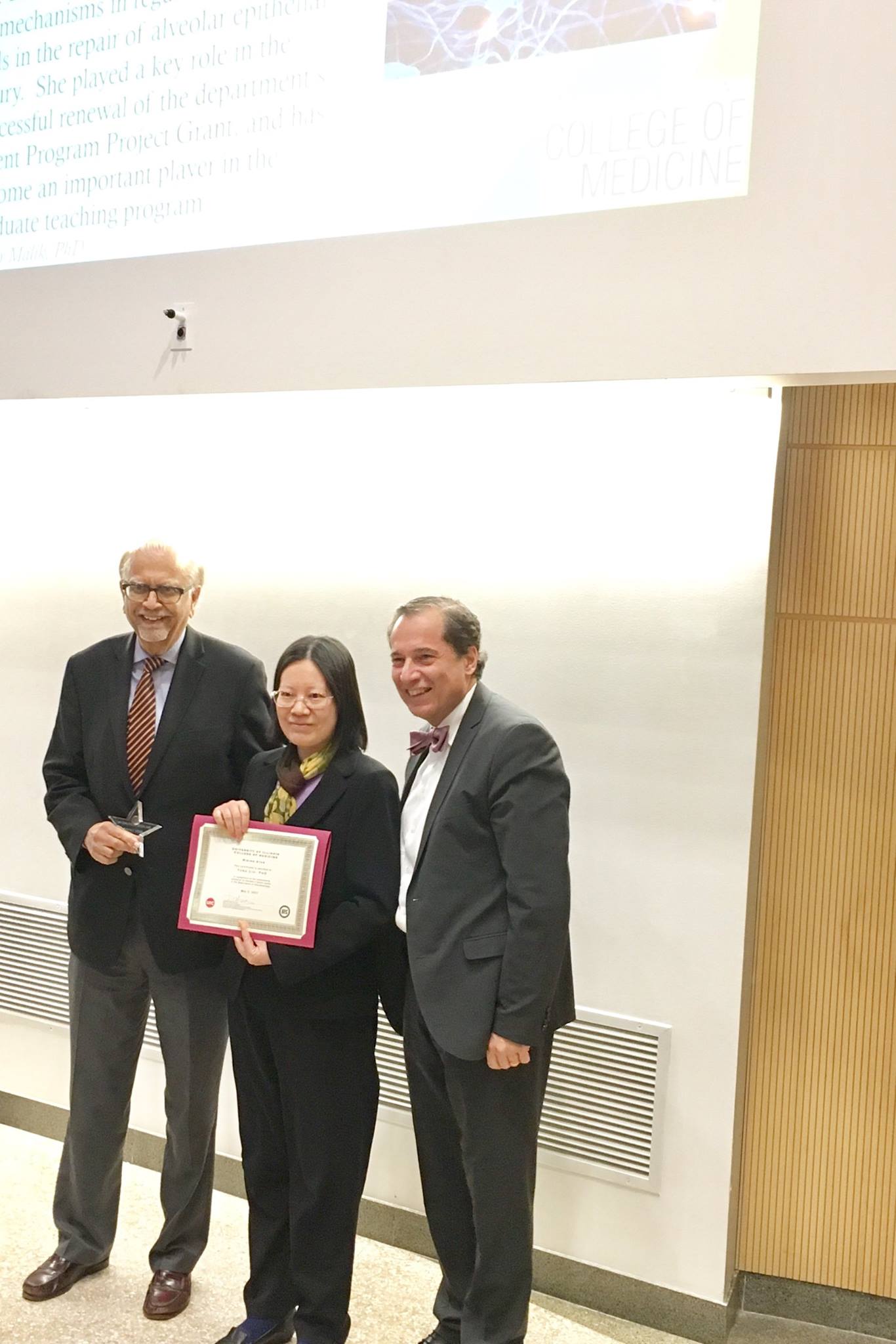 Congratulations to Dr. Yuru Liu for... - UIC Pharmacology