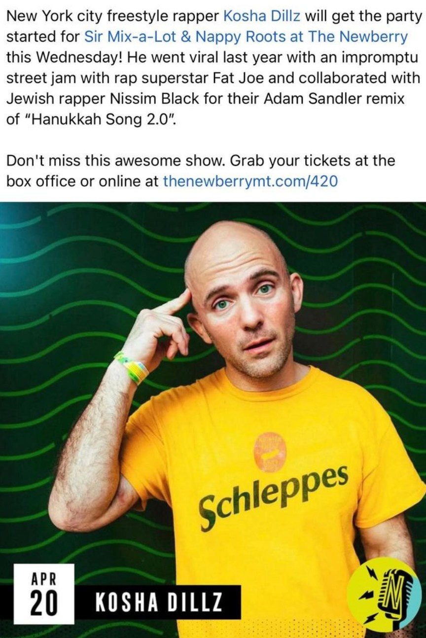 Our friend and Jewish rapper... - Montana Jewish Project