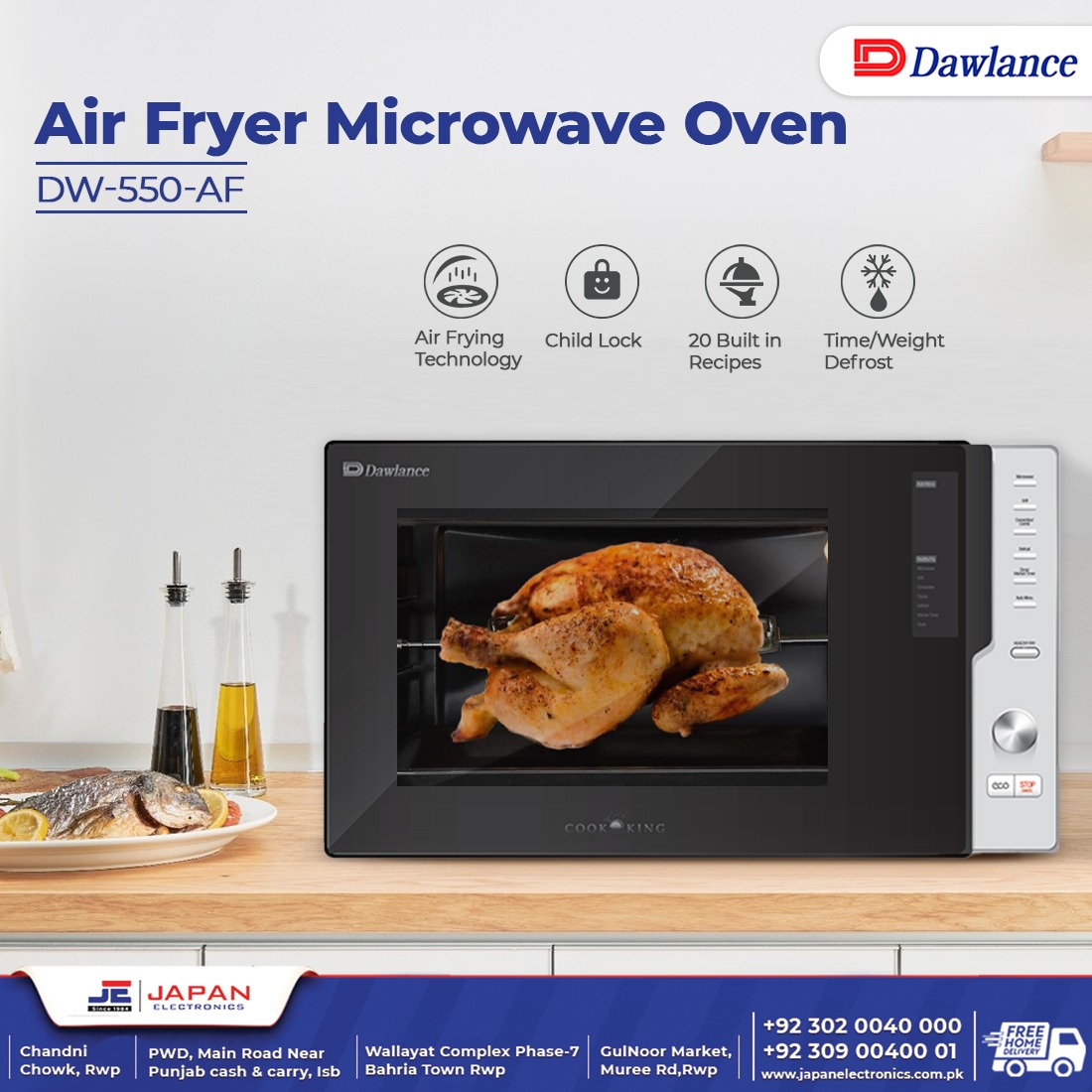Dawlance Microwave Oven DW 550 AF with... - Japan Electronics | Facebook
