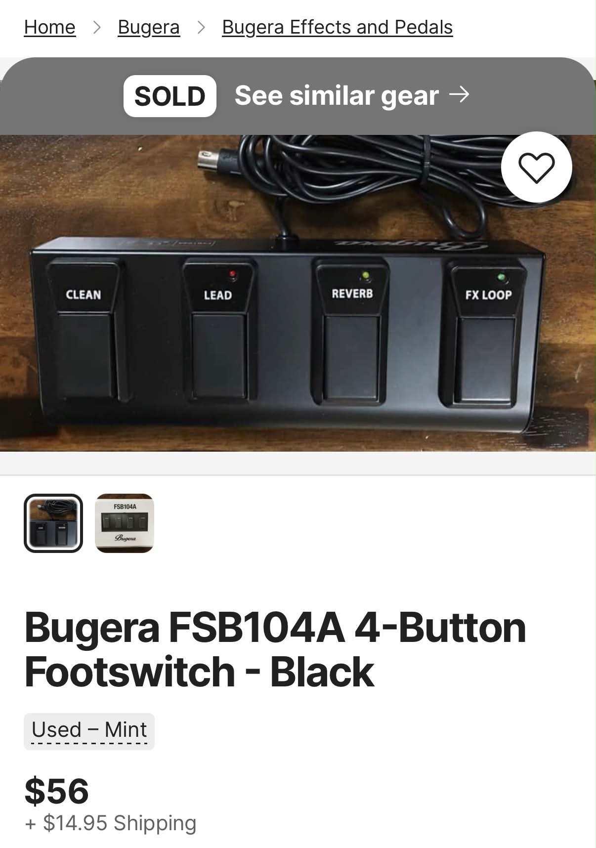 I have a bugera 333xl head but the fsb104 pedal won't fit but the