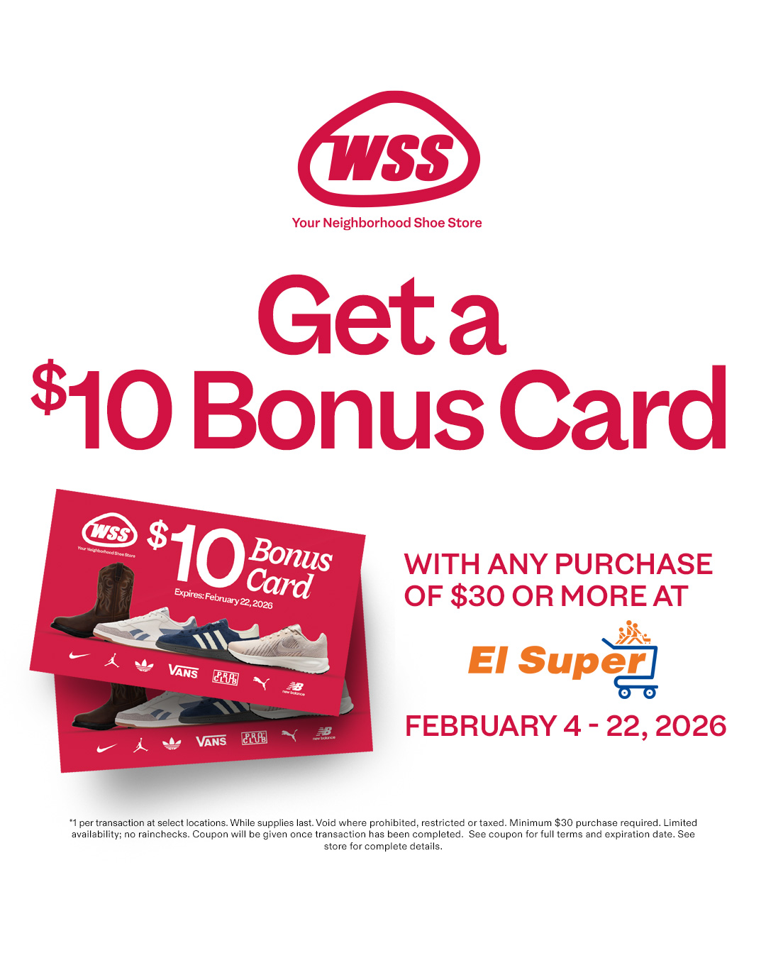 El - Groceries today. New shoes tomorrow 👟🔥 Spend $30+ at El Super and ...
