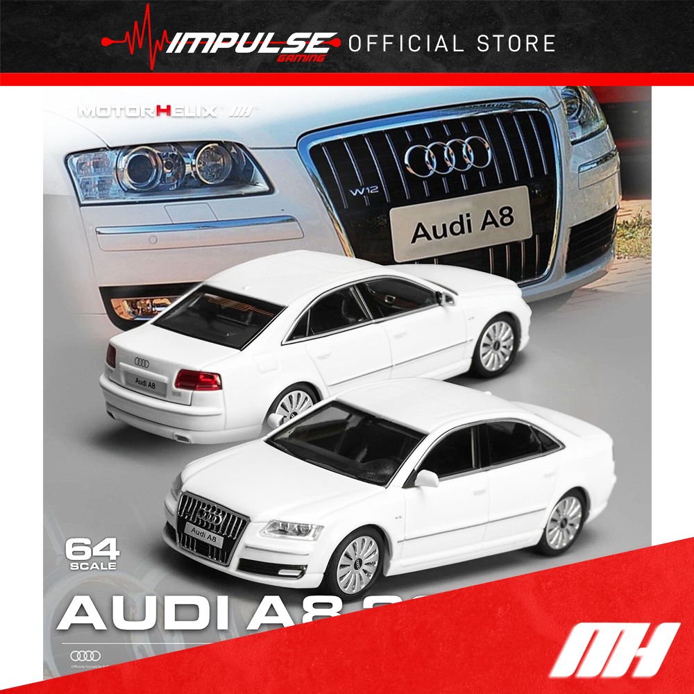 🏎 MotorHelix 🏎 ➡️ MH64-M68203: Audi A8 2008, Ibis White