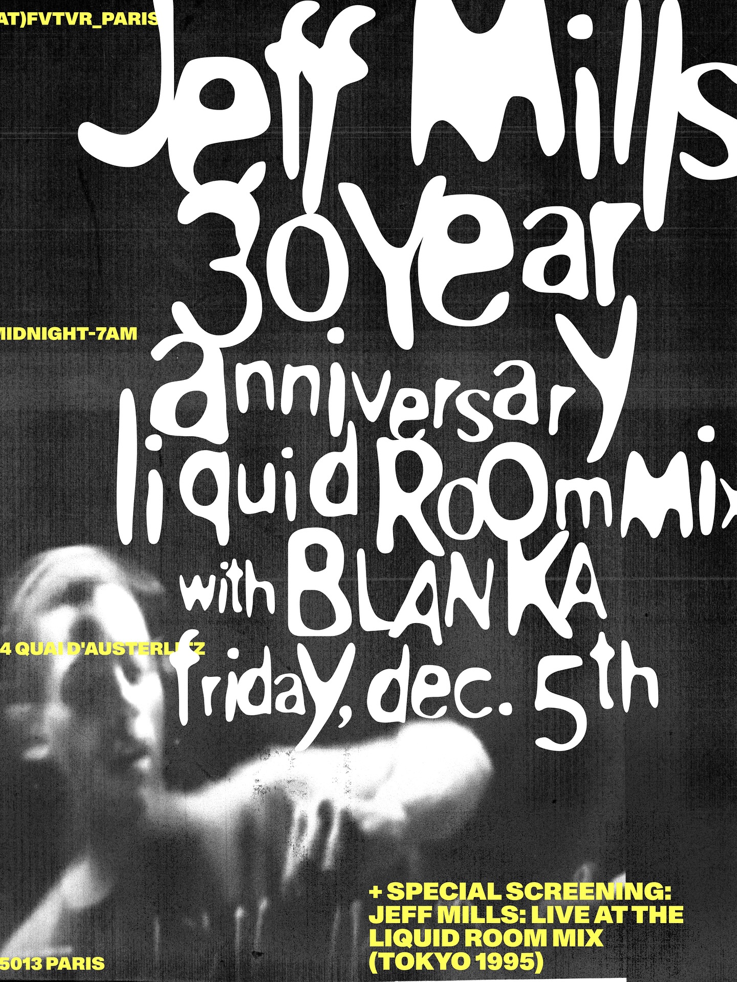 Jeff Mills brings back his iconic 1995 Live at Liquid Room set for