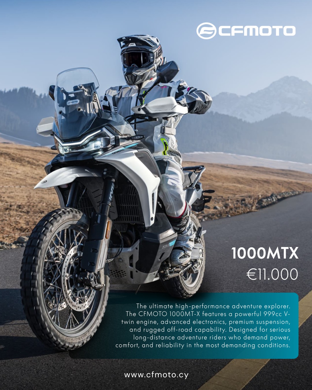 🏍 CFMOTO 1000MTX ⚡ 999cc V-Twin powerhouse 🏔 Advanced