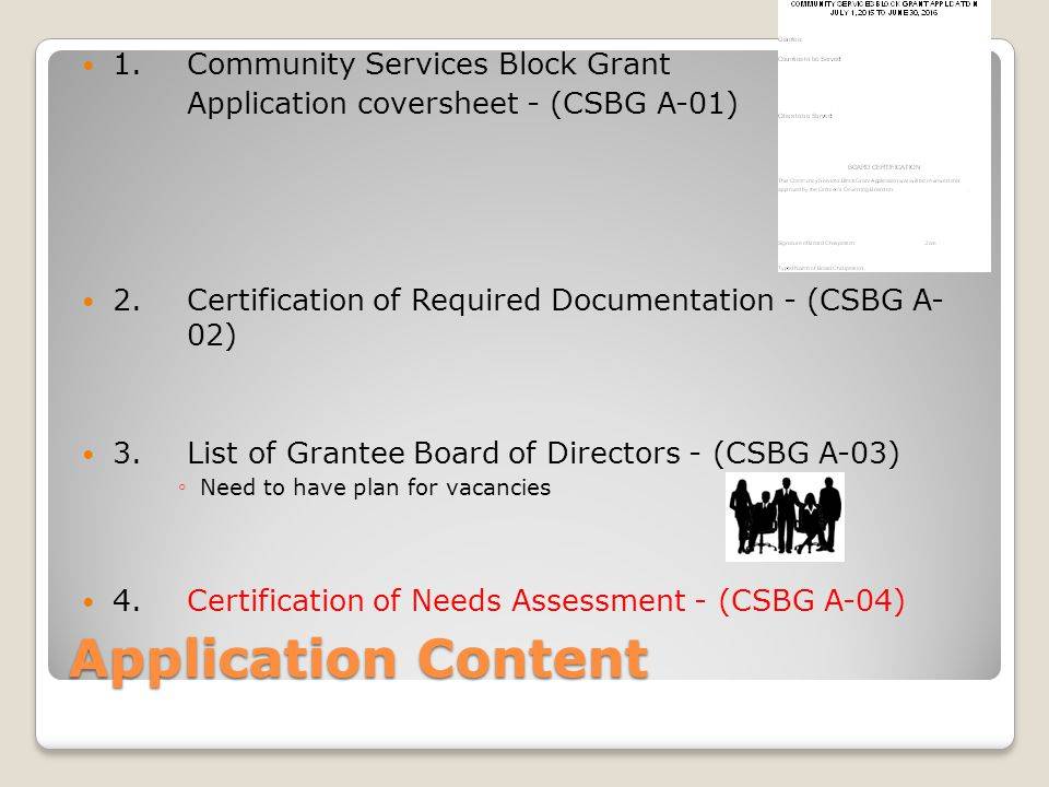 Community Services Block Grant - CSBG Online Application | Washington D ...