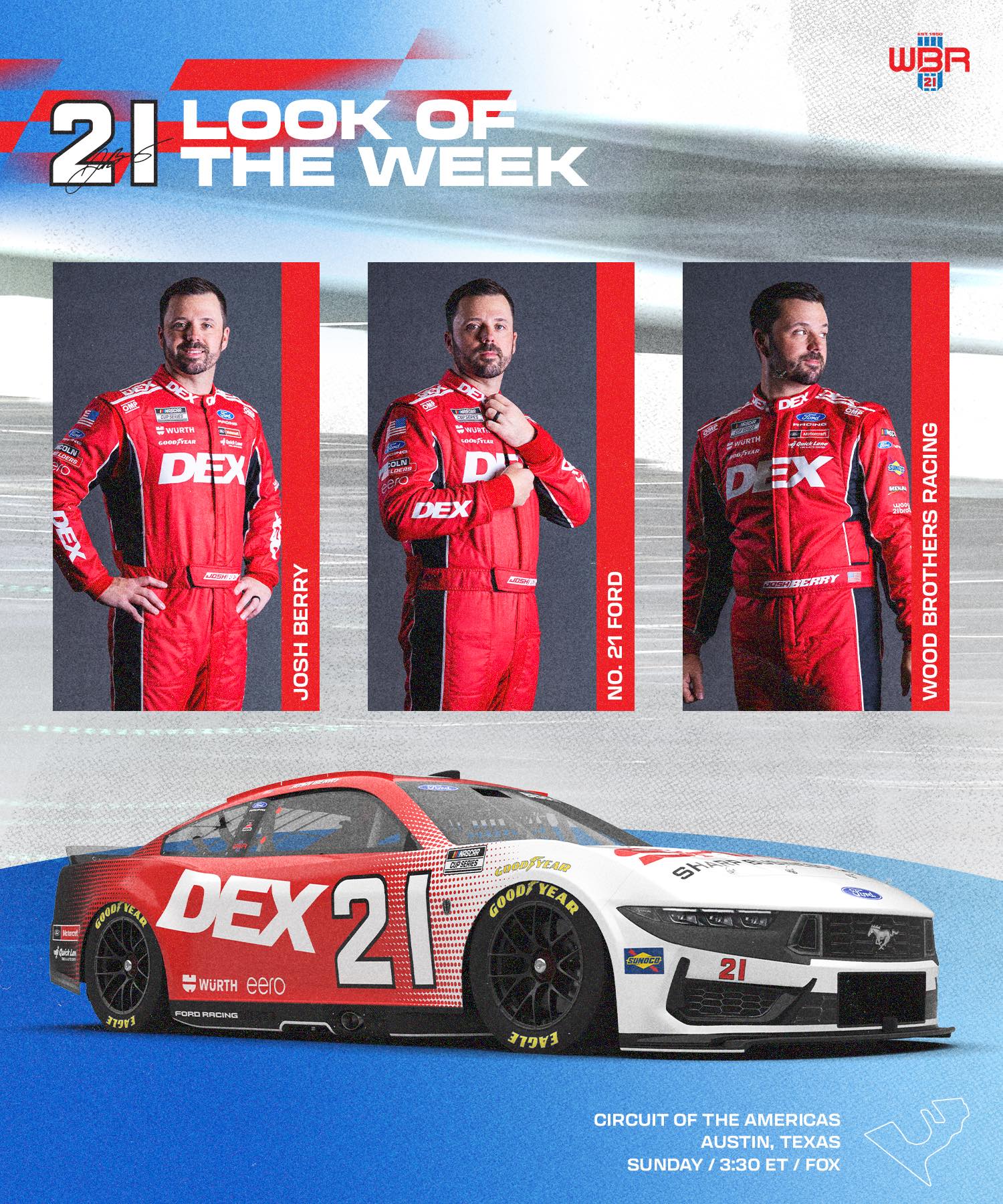 The times to know for the weekend. - Wood Brothers Racing | Facebook