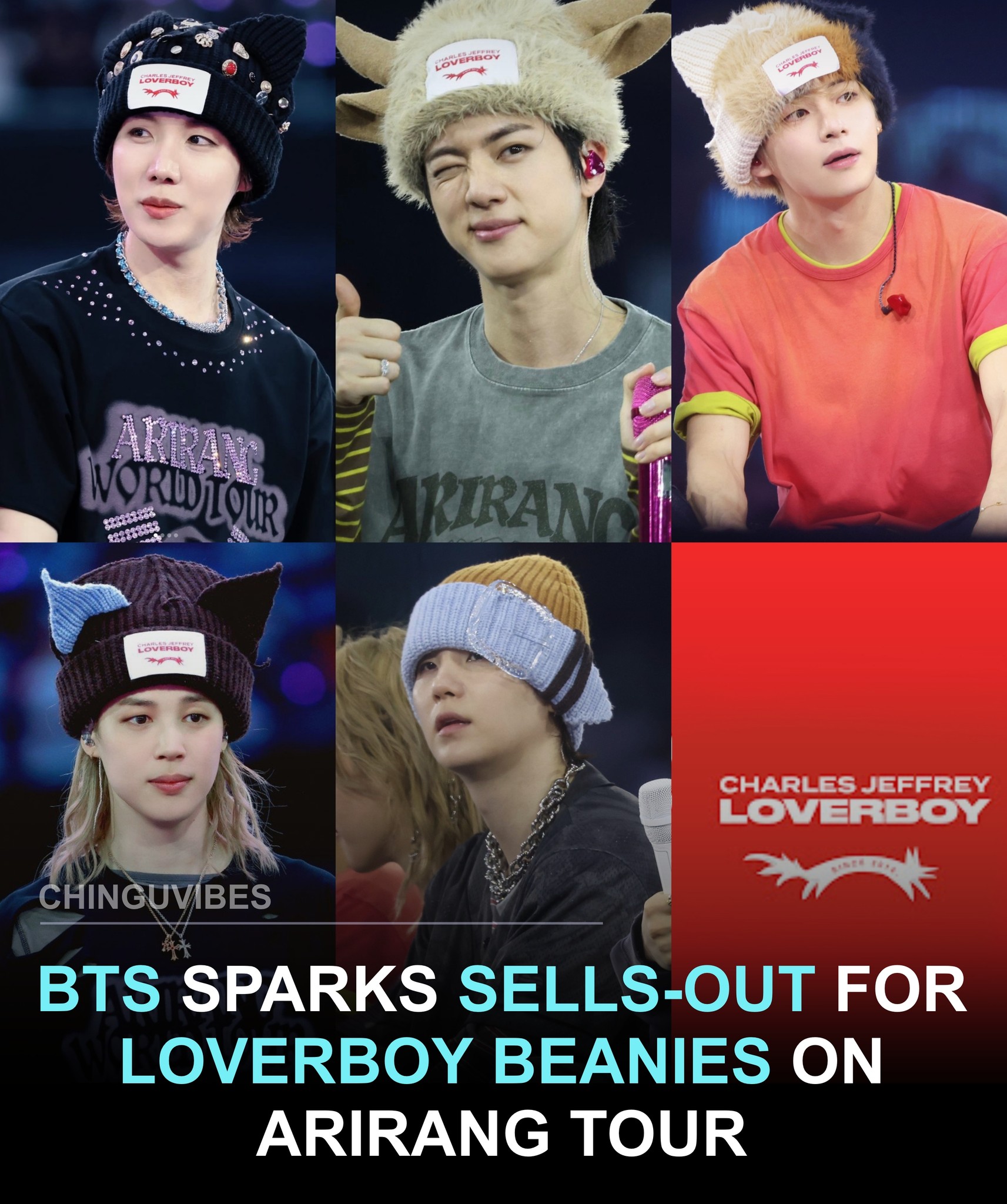 BTS Sparks Sell-Outs for Charles Jeffrey Loverboy Beanies on