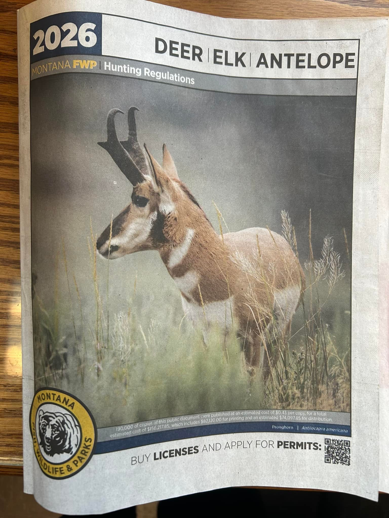 Printed regs... - Montana Fish, Wildlife & Parks - Region 5 | Facebook