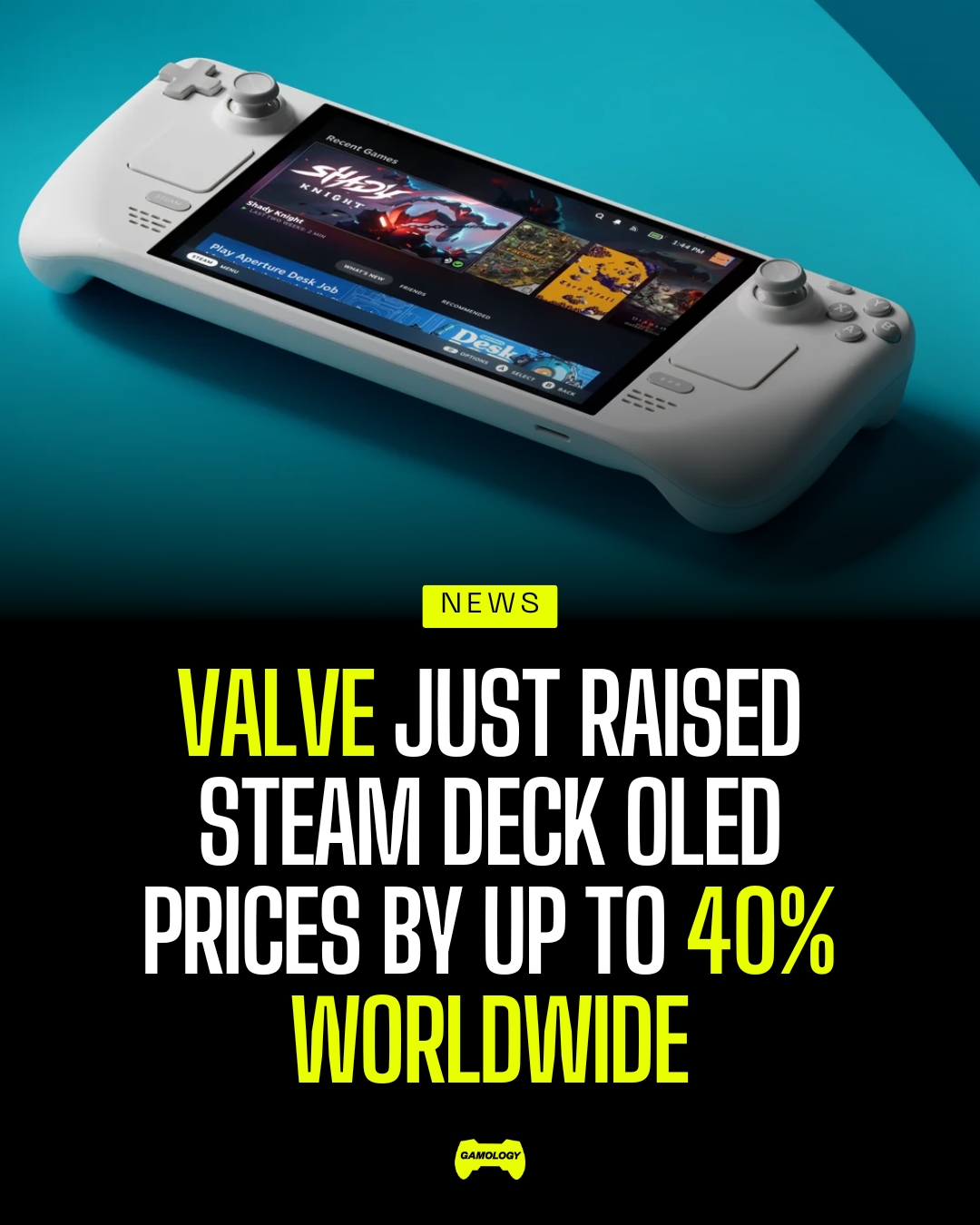 The 512 GB version of the original Steam Deck is now cheaper than