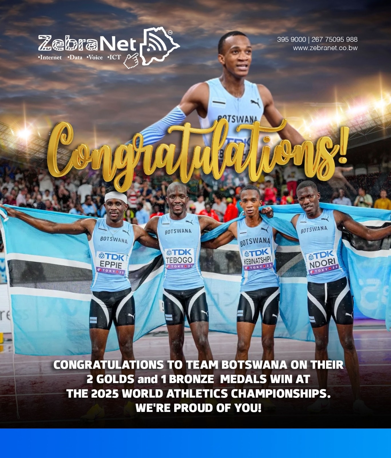 ZebraNet - Congratulations to Team Botswana on their incredible ...