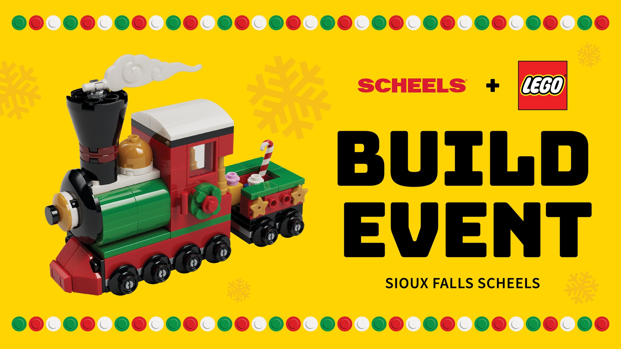Sioux Falls SCHEELS Holiday LEGO Build Event