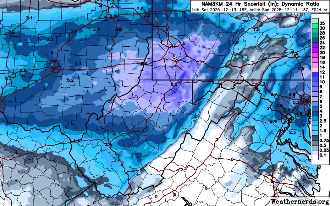 NCWV - HEAVY SNOW ON THE WAY! Snow has started over most of NCWV ...