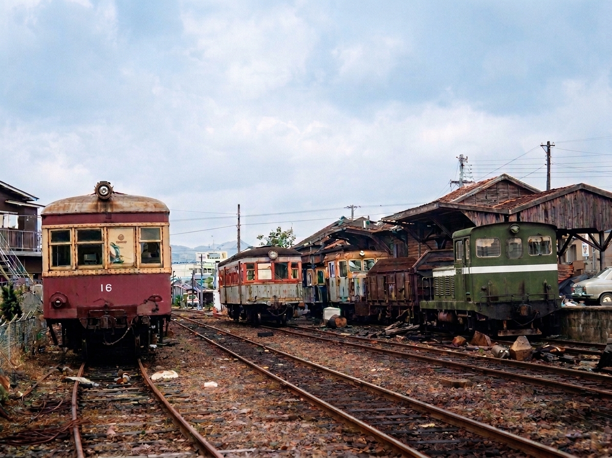 この写真は1972年の撮影かな、この路線もまだ（一部）廃止の10年以上前