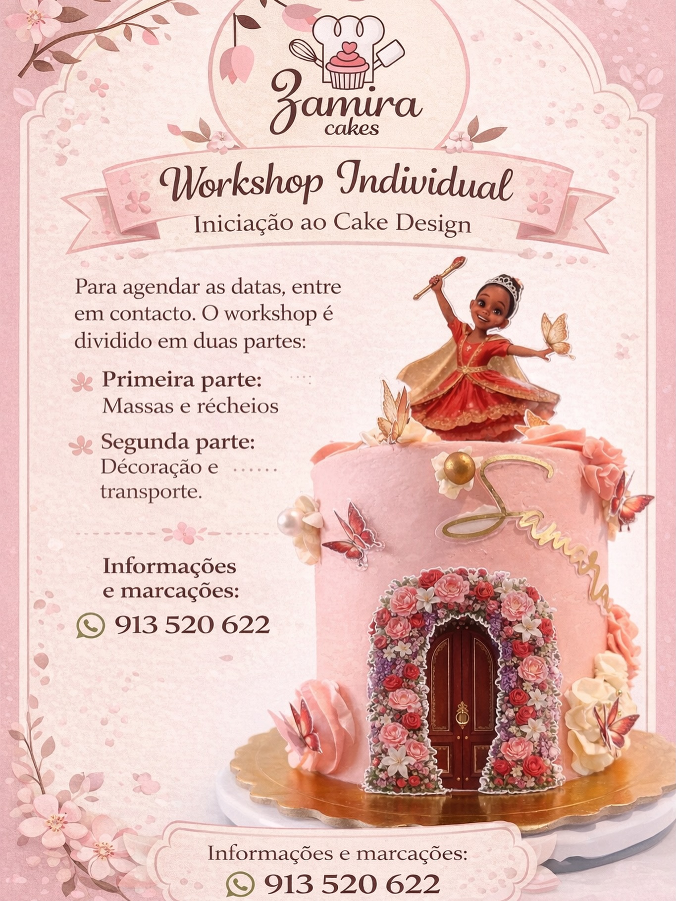 Zamira - WORKSHOP INDIVIDUAL – INICIAÇÃO AO CAKE DESIGN 🎂 Zamira Cakes ...
