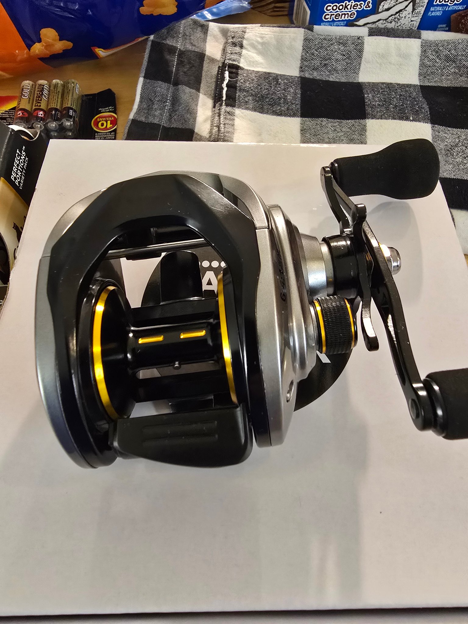 baitcasting rod setup Reaction Tackle Spinning & Reel Combo Reel Combo — a Ball+bearing_specs006:6BB; 1RB Hand-Selectable Baitcasting Reel Double Color:Glow/Chartreuse Tail