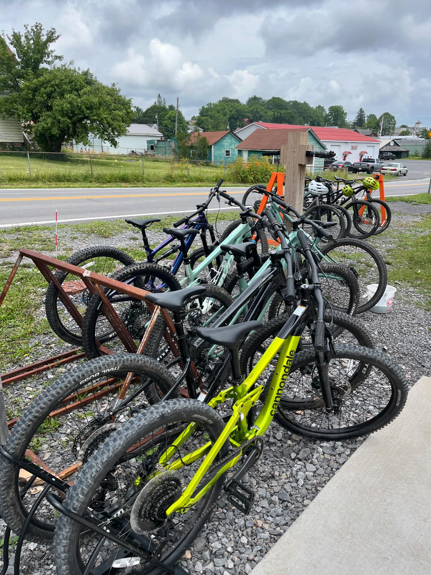 Summertime means lots of bike rentals for us! We rent front 