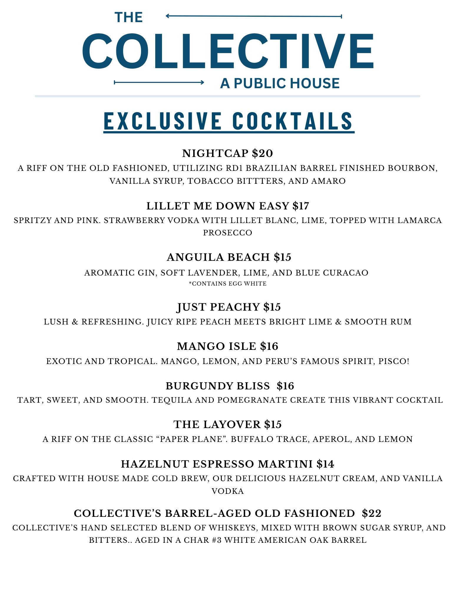 The bar program at The Collective just leveled up. Our new cocktail an