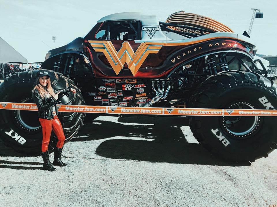 Read about our female Monster Jam drivers shining during Women's