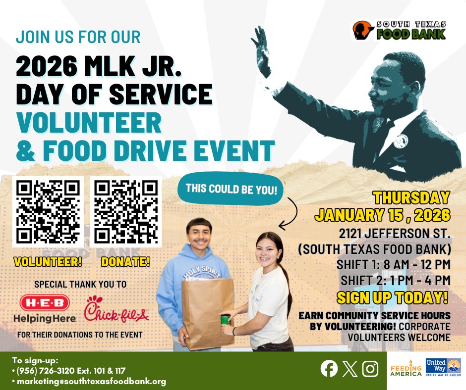 MLK Jr Day of Service - Volunteer & Food Drive Event