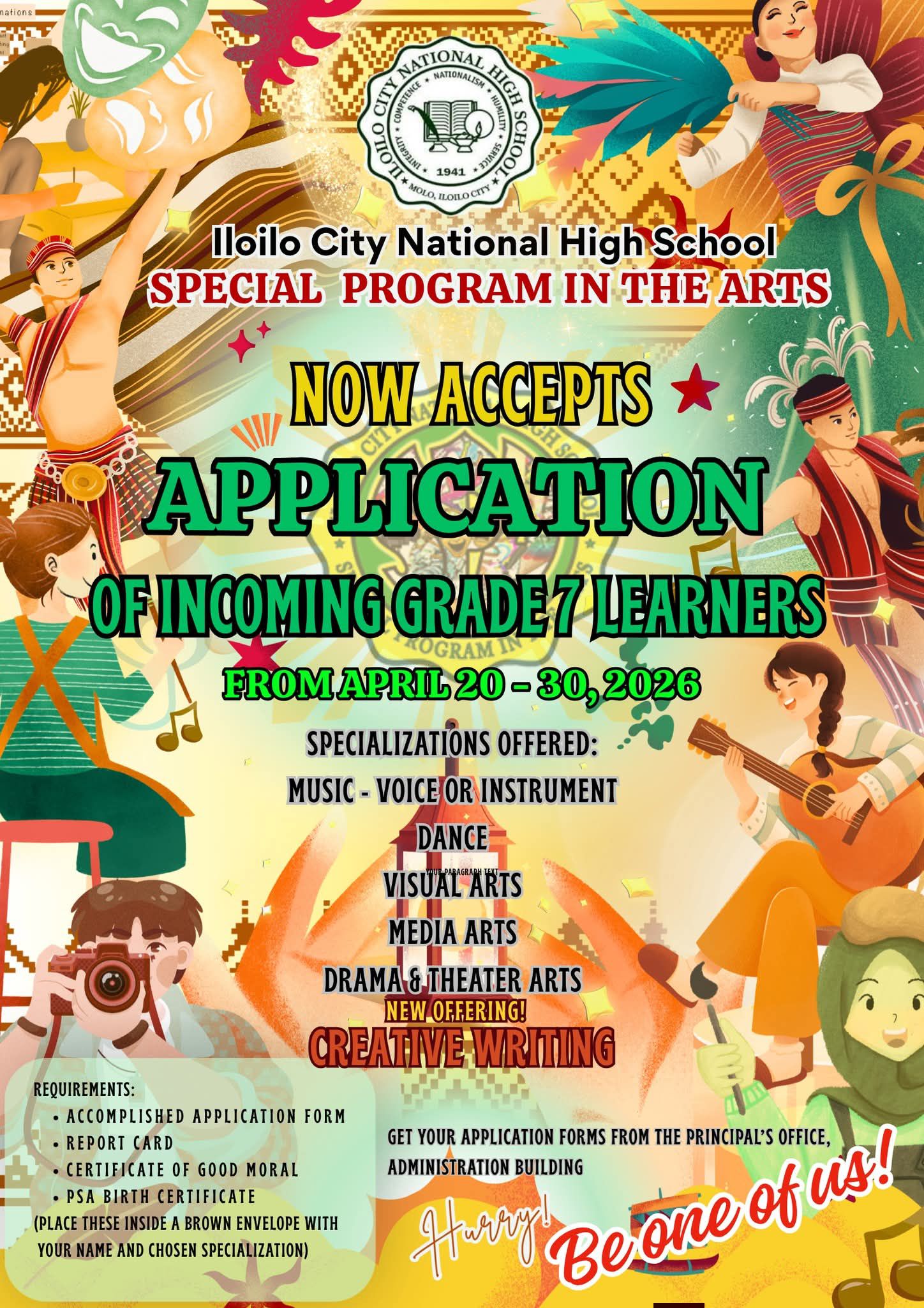 Iloilo City National High School - Special Program in the Arts | Iloilo ...