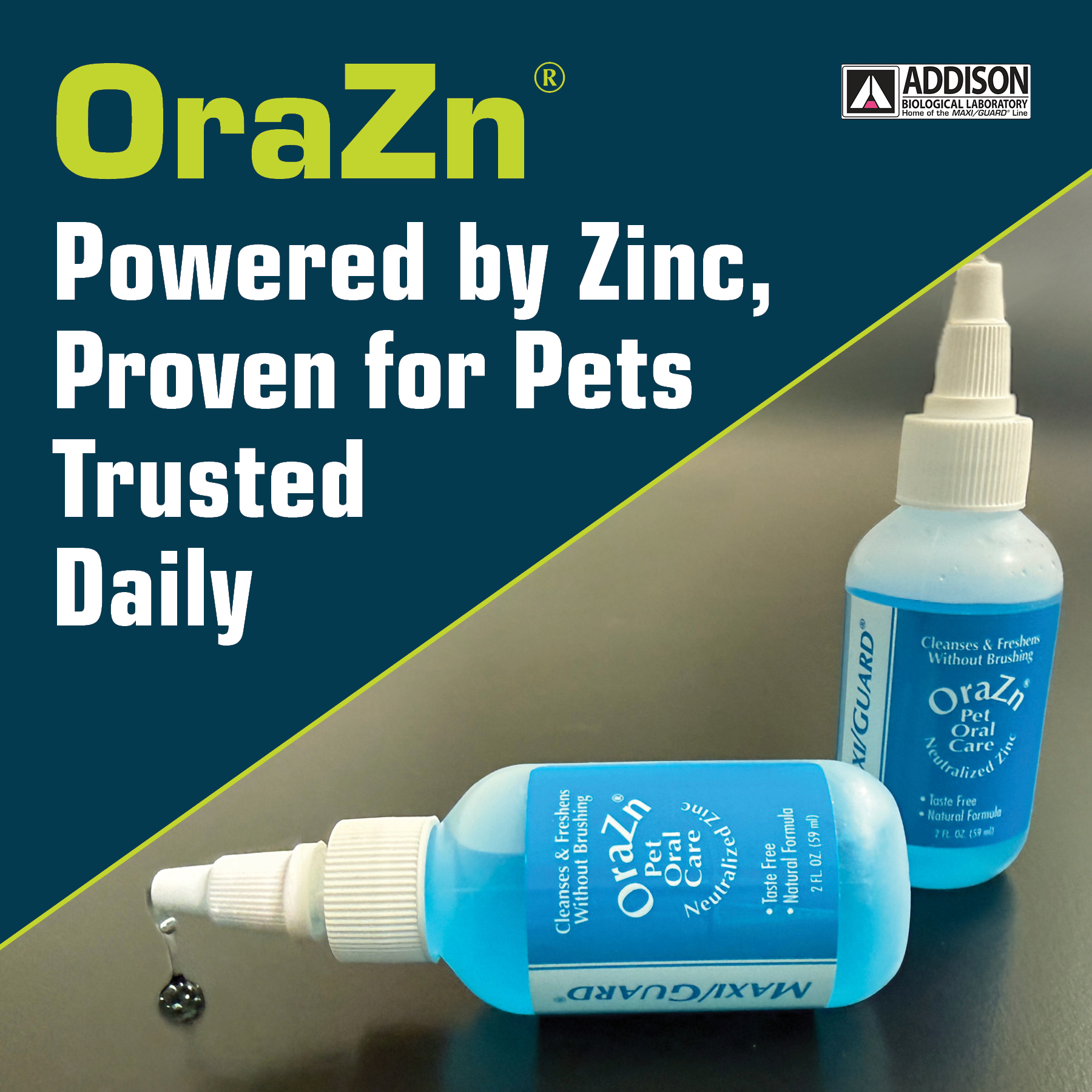 Addison - OraZn® delivers neutralized zinc to repair gums, reduce