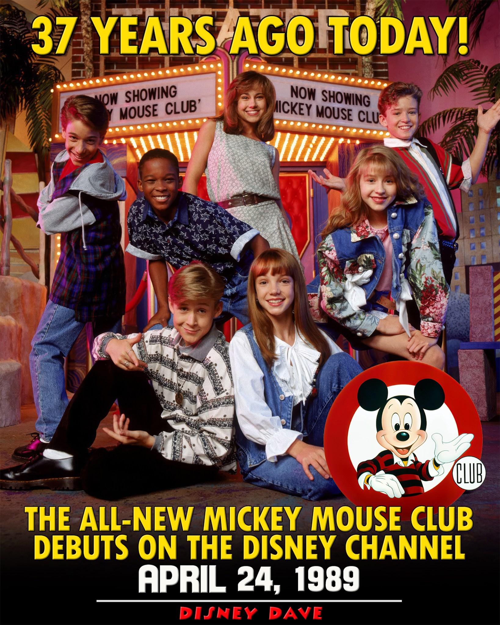 On this day 37 years ago in 1989, The All-New Mickey Mouse Club