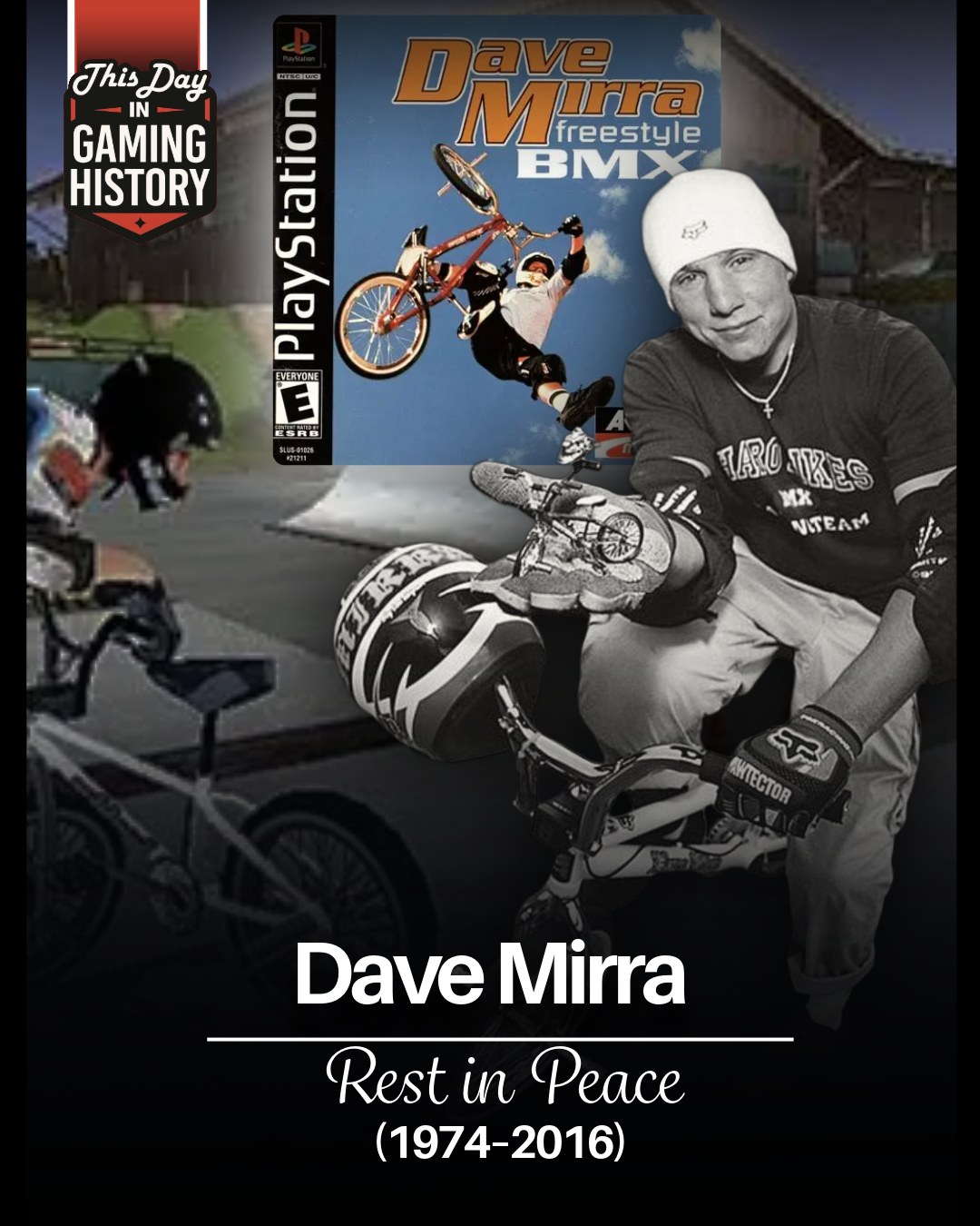 Gone, but never forgotten. BMX will forever miss you, Dave Mirra.