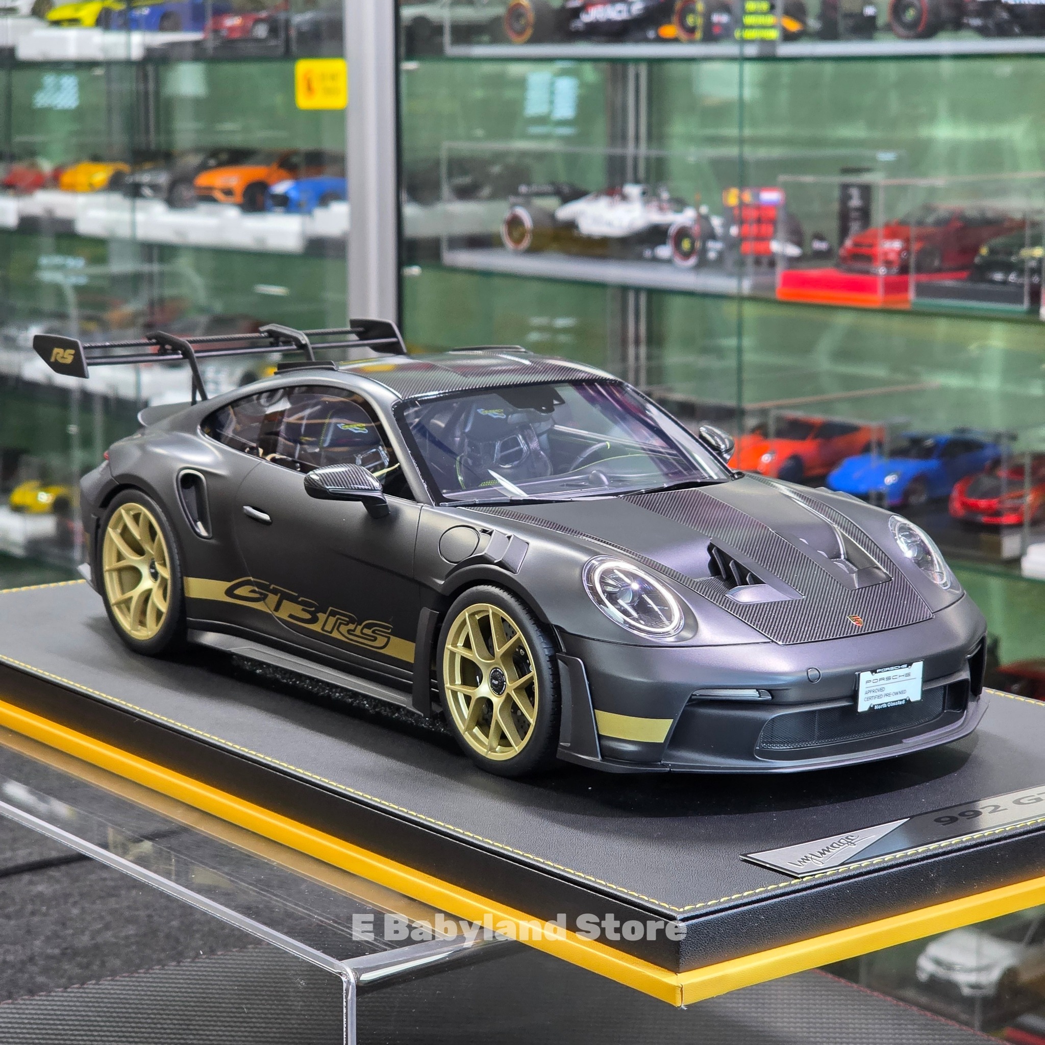 ?READY STOCK? ?️ Big Scale 1/12 Porsche 992 GT3 RS Matt Black 