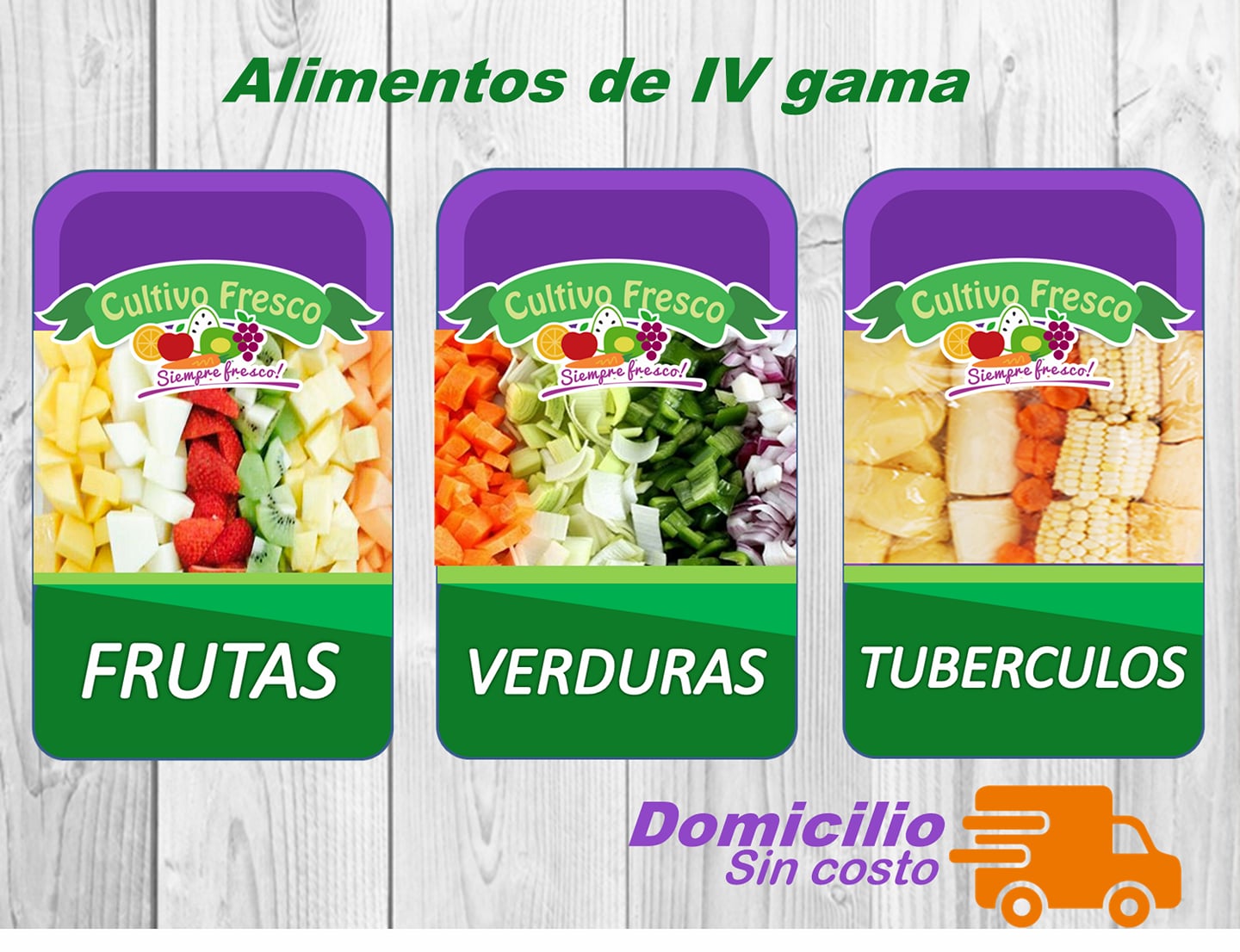 Frutas y verduras procesadas
