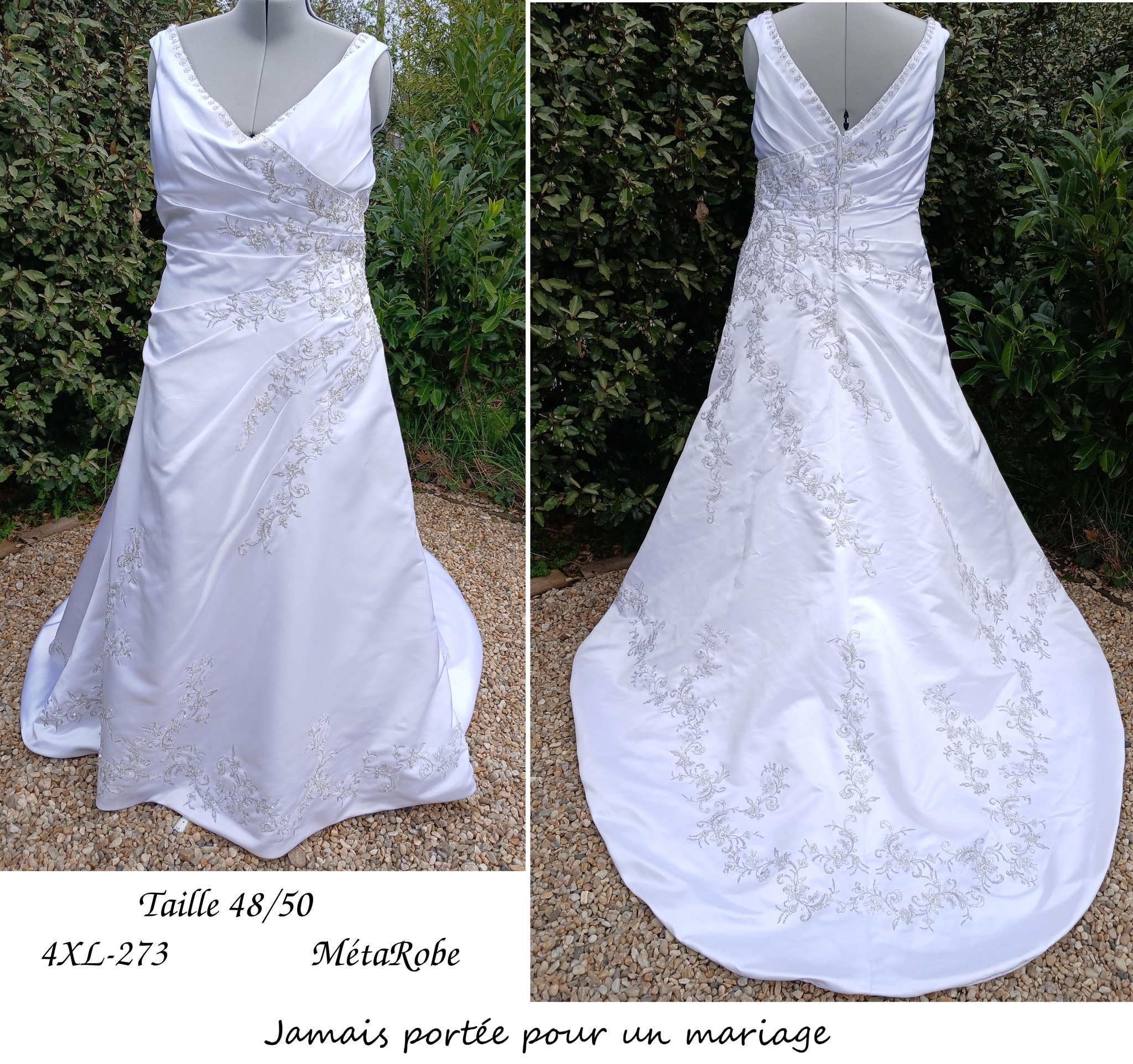 Robe De Cocktail En Dentelle French Connection - Taille M/38-40, Couleur Gris Multicolore, Sans Manches, Occasion Très Bon état