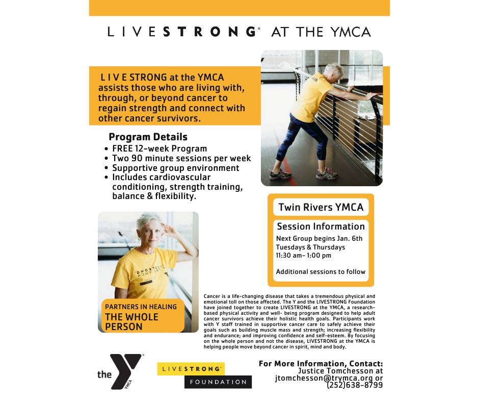TWIN RIVERS YMCA - The Y will open Friday, 10/12 at 5:00am with regular ...