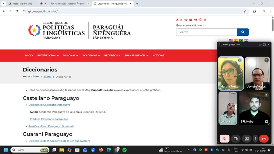 Secretaría de Políticas Lingüísticas - Paraguái Ñe'ẽnguéra Sãmbyhyha ...