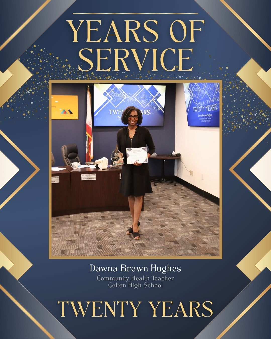 Colton - 🌟 20 Years of Service 🌟 Congrats to Dawna Brown-Hughes ...