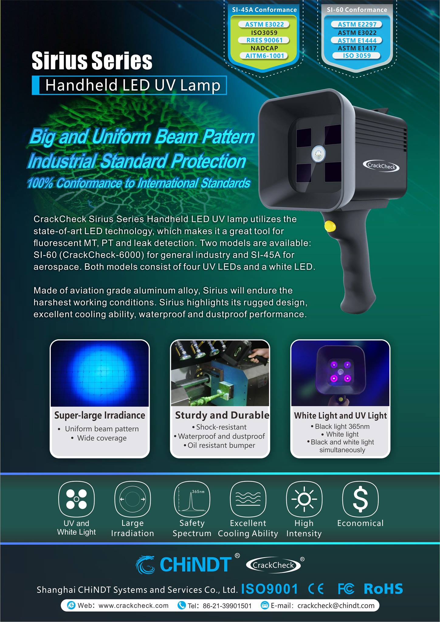 Chindt- NDT Equipment Manufacturer/NDT LED UV Lamp