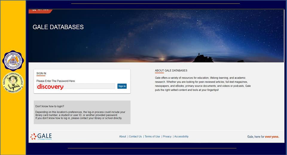 SCC Library - Gale Databases. 📌Gale offers a variety of resources for ...